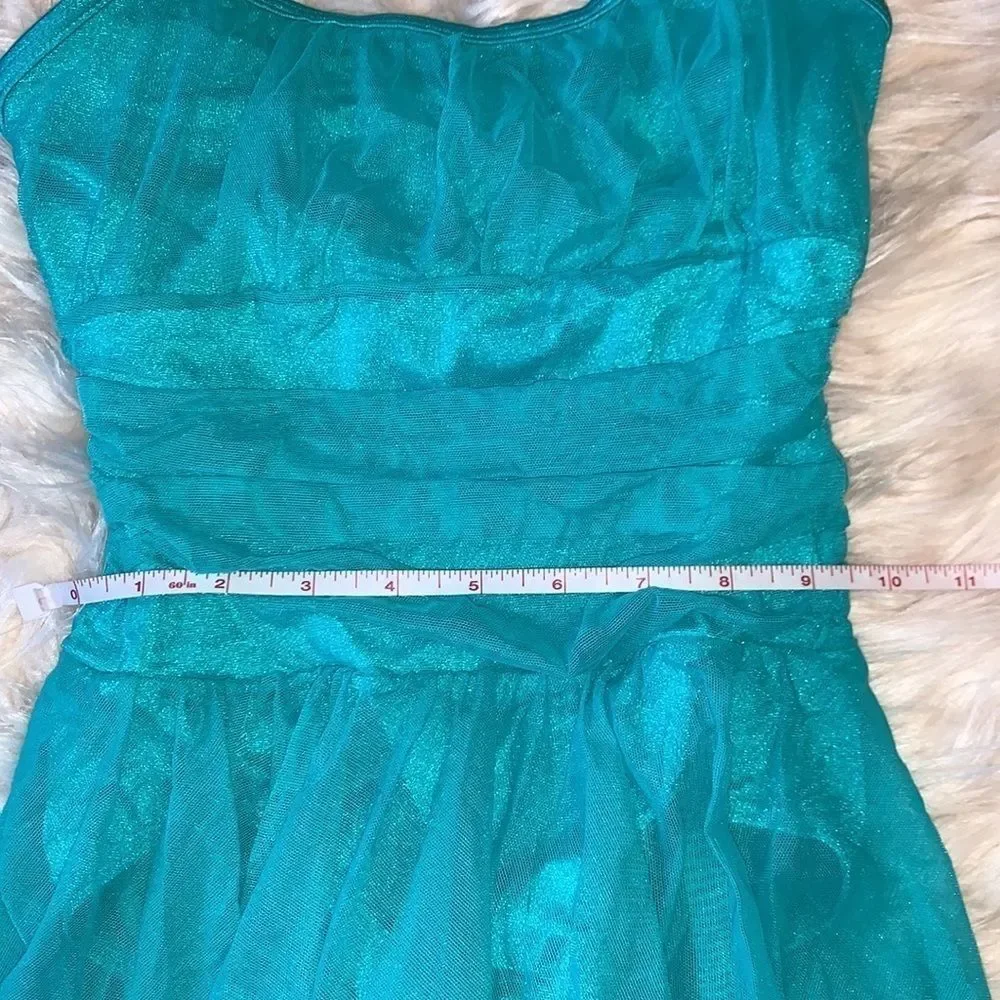 Body Wrappers P735 Dance Skate dress camisole gathered mesh skirt overlay